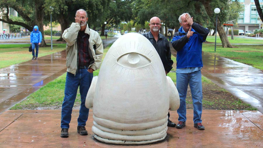Eye on Mrak sculpture