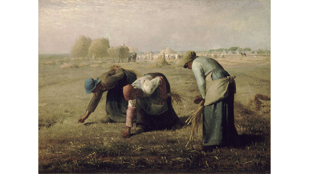 Jean-François Millet, The Gleaners, 1857, oil on canvas, 83.5 x 110 cm., Musée d'Orsay, Paris.