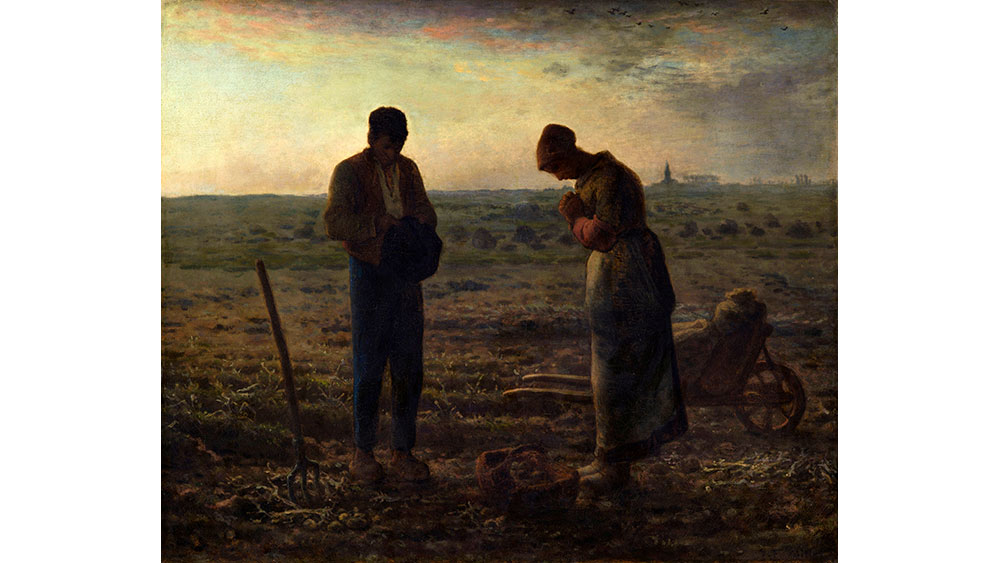 Jean-François Millet, The Angelus, 1857–1859, oil on canvas, 55.5 x 66 cm., Musée d'Orsay, Paris.