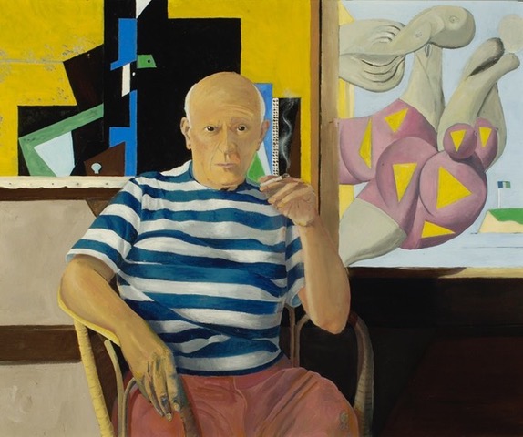 Gene Cooper, Pablo Picasso, from The Artist Space Series, 2012, oil on canvas. Photograph courtesy of Gene Cooper. © Gene Cooper