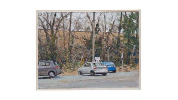 Richard Crozier, Abermarle Street, 2020. Oil on Masonite, 12x 16 in. (30.5 x 40.6 cm). Courtesy of the artist. © Richard Crozier. Photo: Cleber Bonato.
