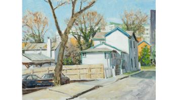 Richard Crozier, Fifeville, 2020. Oil on Masonite, 12 x 16 in.(30.5 x 40.6 cm). Courtesy of the artist. © Richard Crozier.