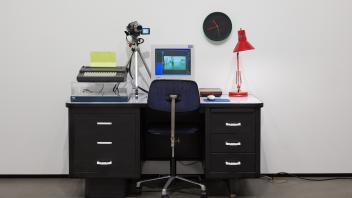 Office of hacked objects at the Manetti Shrem Museum. Image: Manetti Shrem Museum and Cleber Bonato.