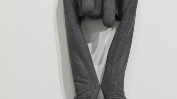 Entryway, (Black and White Tweed), 2021