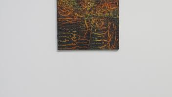 Collision 2021 Oil & Spray on Canvas 24”x30” 