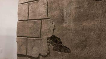 Vacant Home 2020 Adobe bricks made by hand in La Florida, CO; Soil from a suburban backyard; Concrete; Dimensional lumber; Gypsum board; Sherwin Williams “Agreeable Grey” house paint; Fiberglass insulation; Baseboard molding.  12’L x 6’W x 8’H.