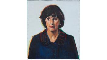Wayne Thiebaud, Betty Jean, 1985. Oil on canvas, 20 x 18 in. (50.8 x 45.7 cm). Courtesy of the Wayne Thiebaud Foundation. © 2020 Wayne Thiebaud / Licensed by VAGA at Artists Rights Society (ARS), NY.