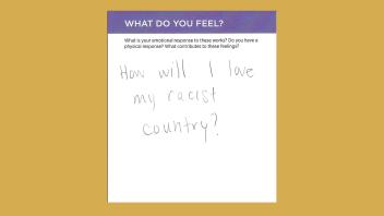What do you feel? How will I love my racist country?