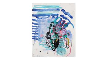 Abstract painting 'Forward' by Ann Harold Taylor.