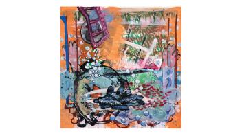 Abstract painting 'Safety Rope' by Ann Harold Taylor