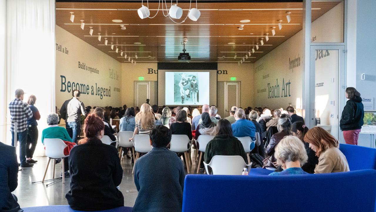 Lecture in the Community Education room. 