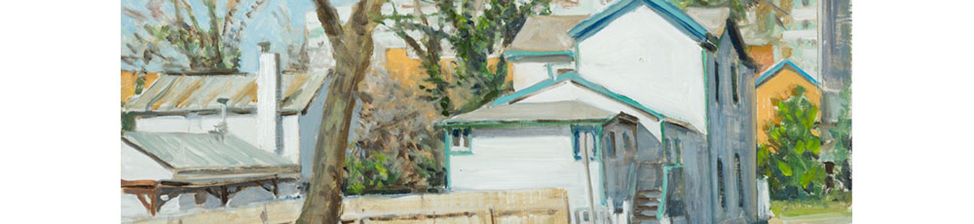 Richard Crozier, Fifeville, 2020. Oil on Masonite, 12 x 16 in.(30.5 x 40.6 cm). Courtesy of the artist. © Richard Crozier.