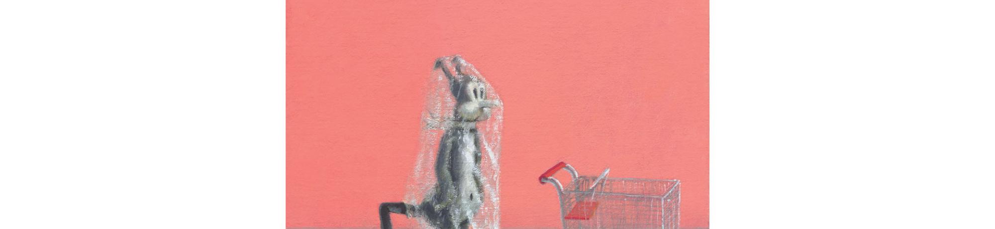 Vonn Cummings Sumner, Shopping, 2020. Oil on canvas over panel, 14 x 12 in. (35.6 x 30.5 cm). Courtesy of the artist. © Vonn Cummings Sumner.