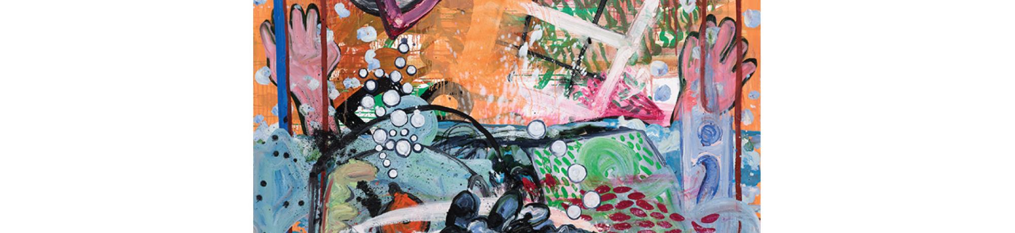 Abstract painting 'Safety Rope' by Ann Harold Taylor