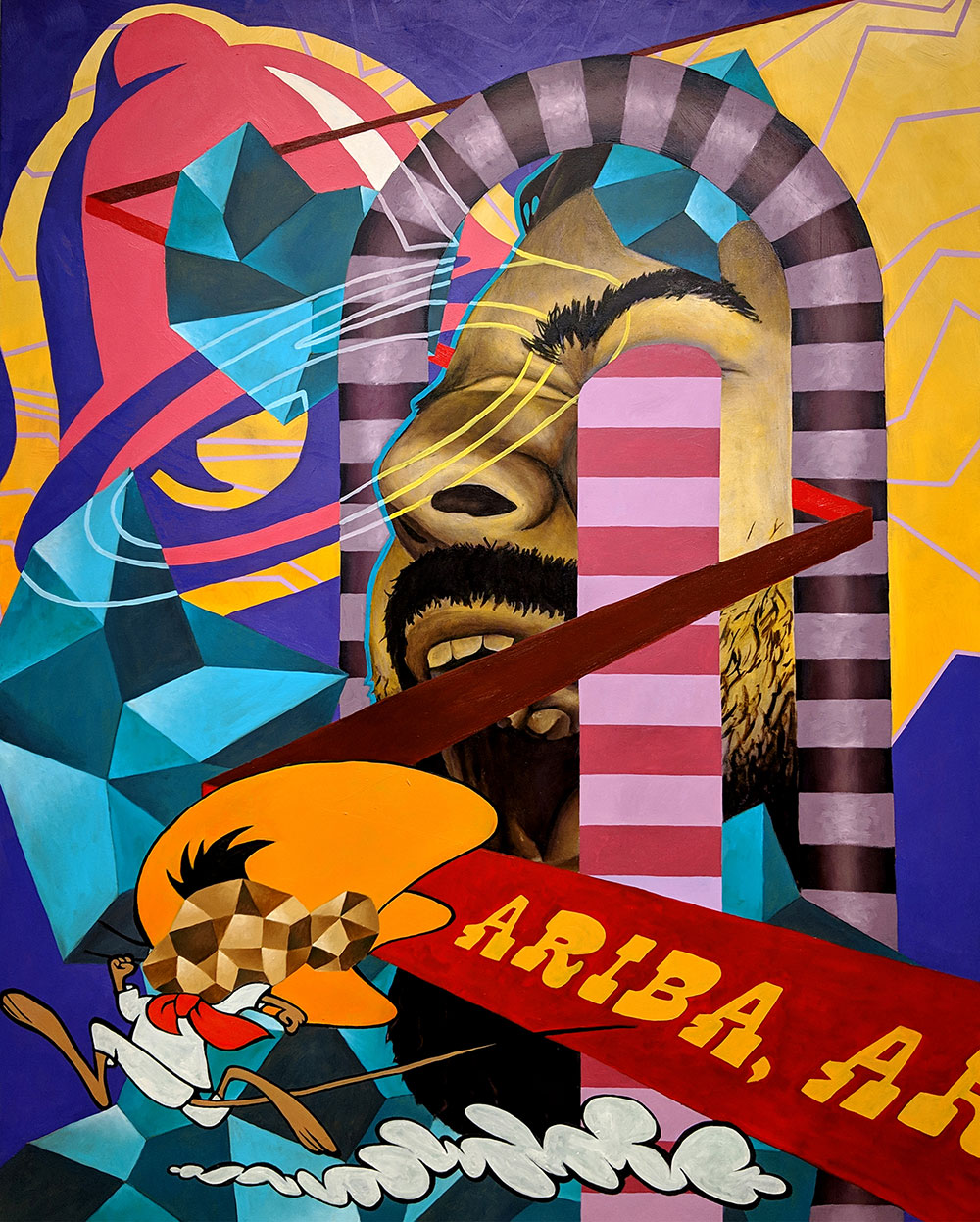 Photo of artwork by Manuel Fernando Rios.