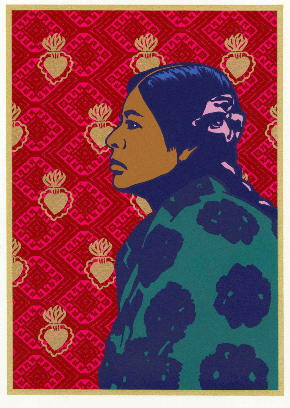 Picture of Tejiendo el Amor y la Justicia print by Melanie Cervantes.
